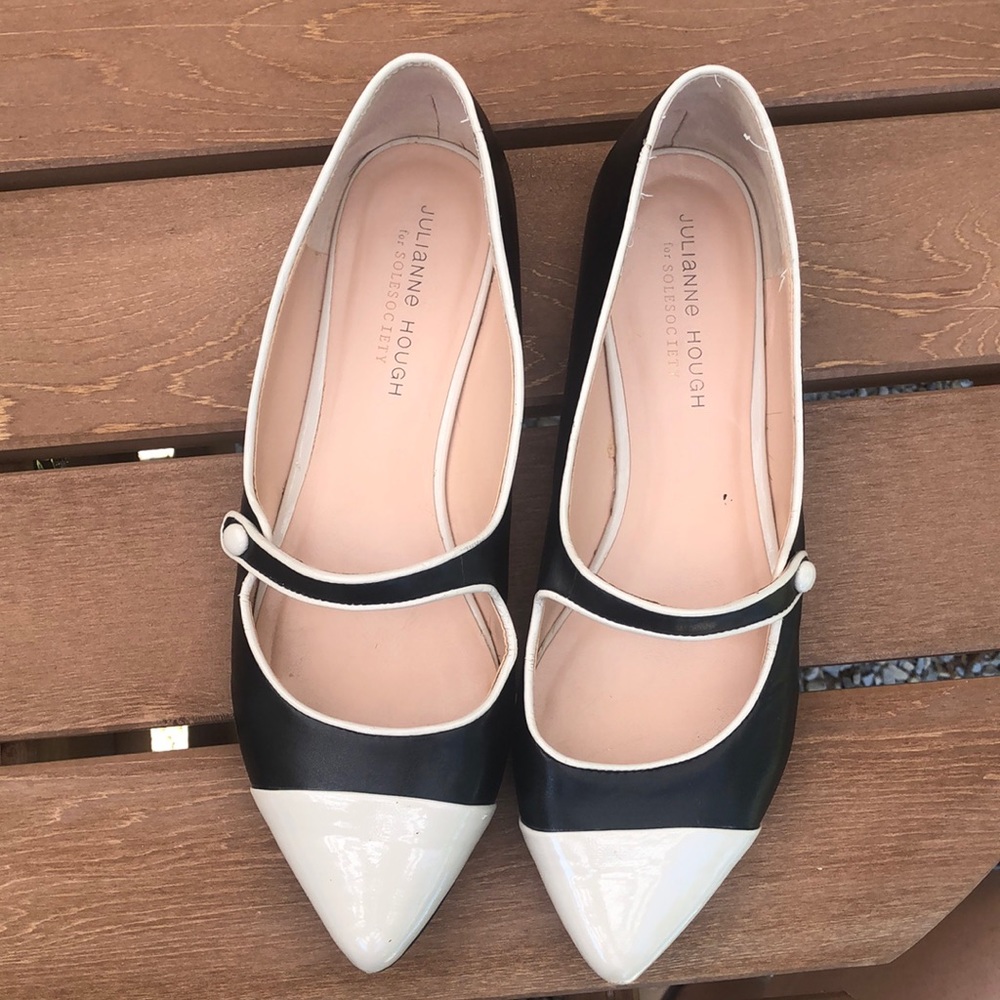 Julianne Hough for SoleSociety leather flats sz 9